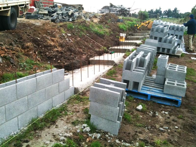 Reinforced Concrete Block Walls Island Paving - Reinforced Concrete Block Retaining Wall Design
