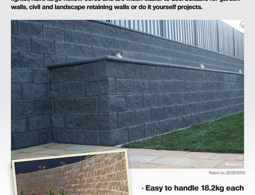 Freestone Rockface Retaining Wall System