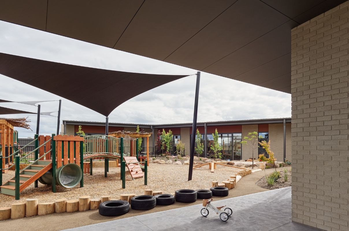St Germain Childcare Centre with Mist ECO White Bricks